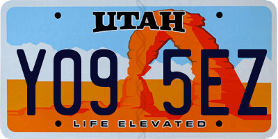 UT license plate Y095EZ
