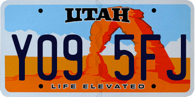 UT license plate Y095FJ