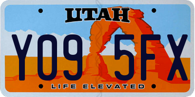 UT license plate Y095FX