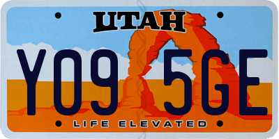 UT license plate Y095GE