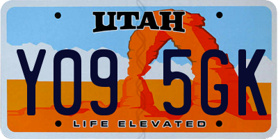 UT license plate Y095GK