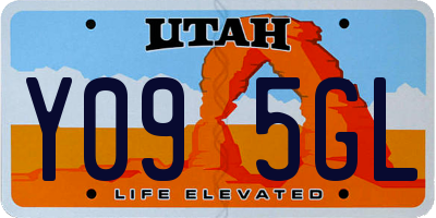 UT license plate Y095GL