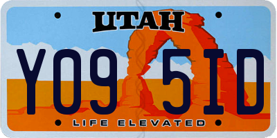 UT license plate Y095ID