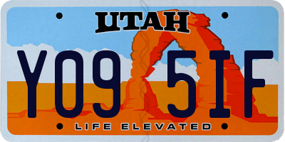 UT license plate Y095IF
