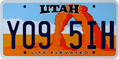 UT license plate Y095IH