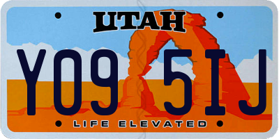 UT license plate Y095IJ