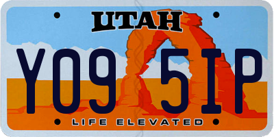 UT license plate Y095IP