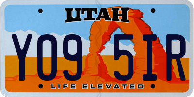 UT license plate Y095IR