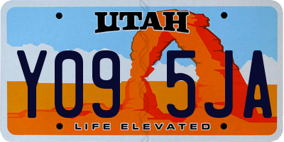 UT license plate Y095JA