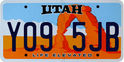 UT license plate Y095JB