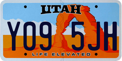 UT license plate Y095JH