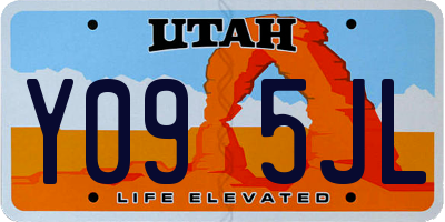 UT license plate Y095JL