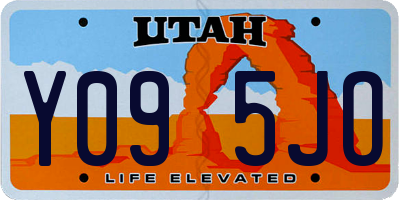 UT license plate Y095JO