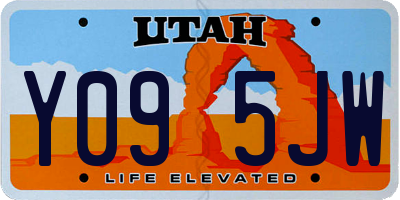 UT license plate Y095JW