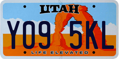 UT license plate Y095KL