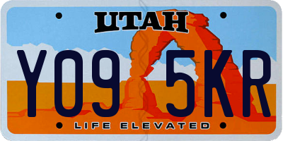 UT license plate Y095KR