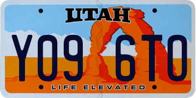 UT license plate Y096TO