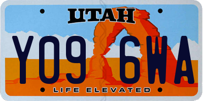 UT license plate Y096WA