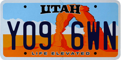 UT license plate Y096WN