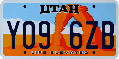 UT license plate Y096ZB