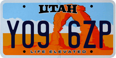 UT license plate Y096ZP