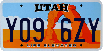 UT license plate Y096ZY