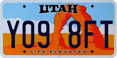 UT license plate Y098FT