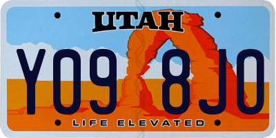 UT license plate Y098JO