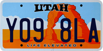 UT license plate Y098LA