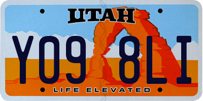 UT license plate Y098LI
