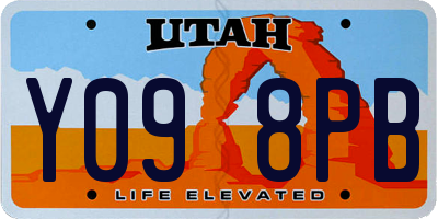 UT license plate Y098PB