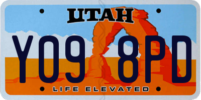 UT license plate Y098PD