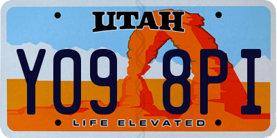 UT license plate Y098PI
