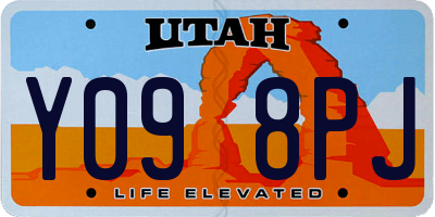 UT license plate Y098PJ