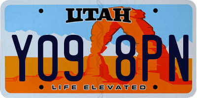 UT license plate Y098PN