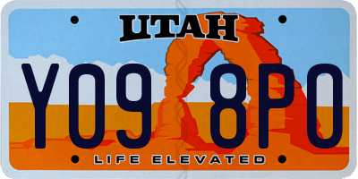 UT license plate Y098PO