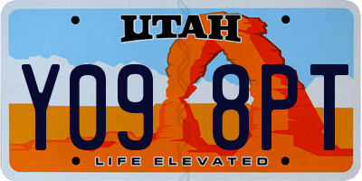 UT license plate Y098PT