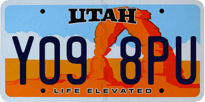 UT license plate Y098PU