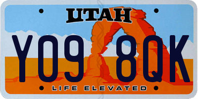 UT license plate Y098QK