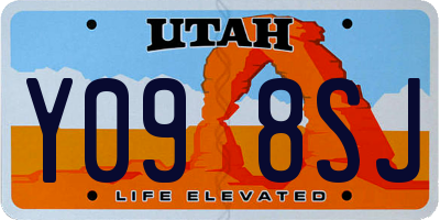 UT license plate Y098SJ