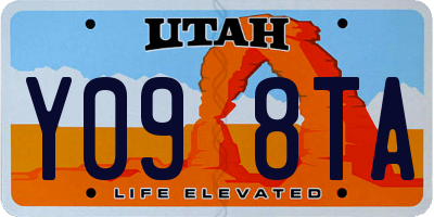UT license plate Y098TA