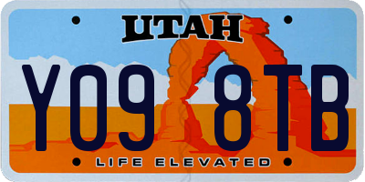 UT license plate Y098TB