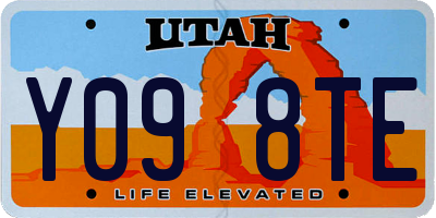 UT license plate Y098TE