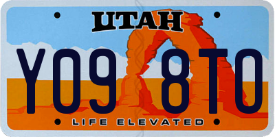 UT license plate Y098TO