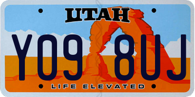UT license plate Y098UJ