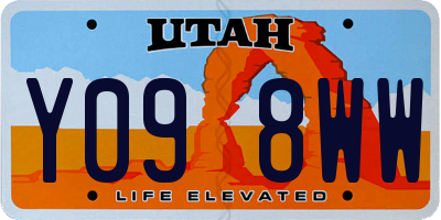 UT license plate Y098WW