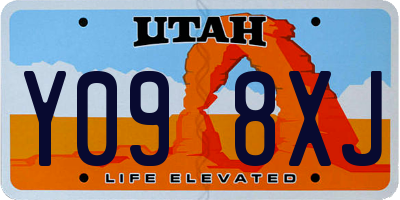 UT license plate Y098XJ