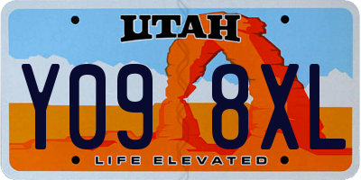 UT license plate Y098XL