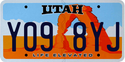 UT license plate Y098YJ