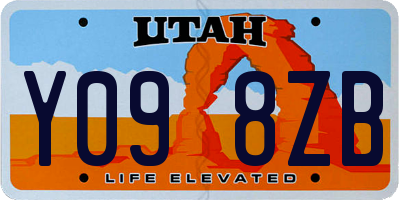 UT license plate Y098ZB
